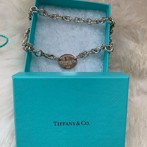 Tiffany & Co Oval Tag Necklace